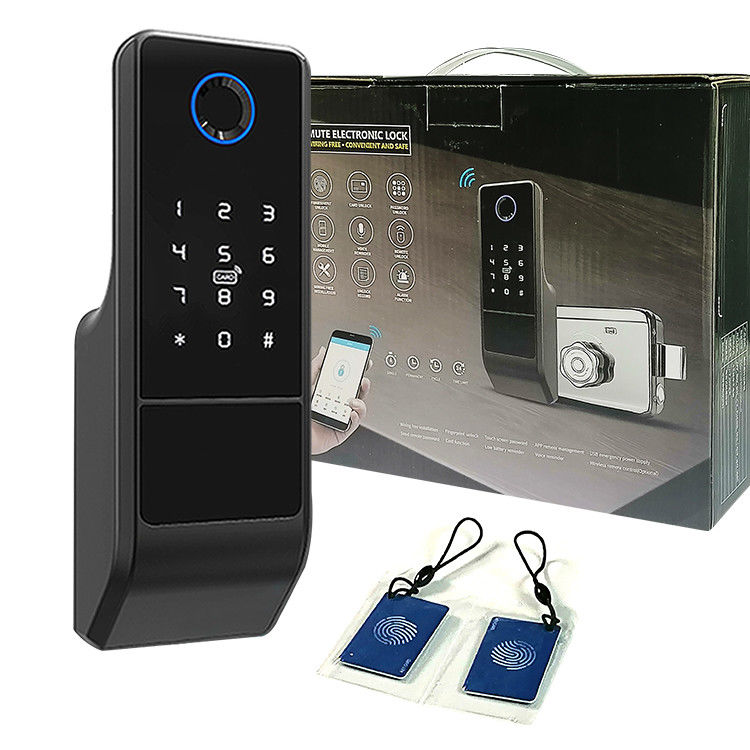 गृह सुरक्षा फ़िंगरप्रिंट Tuya स्मार्ट लॉक एपीपी दरवाज़ा बंद रिमोट कंट्रोल