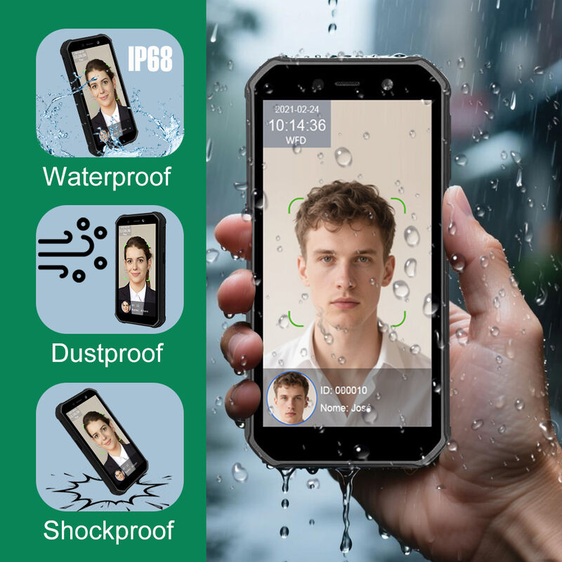 4G Portable Outdoor Android Facial Recognition Machine for Employee Time Attendance