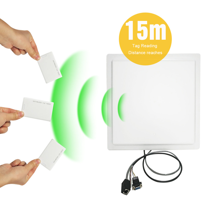 वाहन ट्रैकिंग के लिए Linux IP67 15m लॉन्ग रेंज UHF RFID रीडर USB TCP वाईफ़ाई: