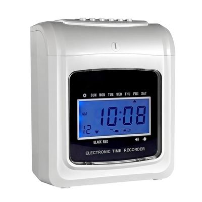 एलसीडी डिस्प्ले डिजिटल टाइम रिकॉर्डर ऑफिस टाइम रिकॉर्डर पंच कार्ड मशीन