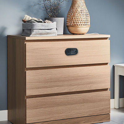 कैबिनेट दराज के लिए इलेक्ट्रिक तुया स्मार्ट लॉक आरएफआईडी कार्ड पासवर्ड बायोमेट्रिक फ़िंगरप्रिंट