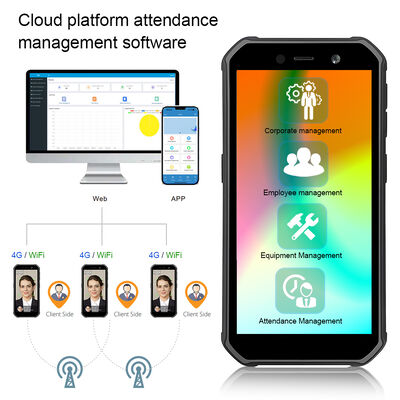 कर्मचारी समय उपस्थिति के लिए 4जी पोर्टेबल आउटडोर एंड्रॉइड फेशियल रिकॉग्निशन मशीन