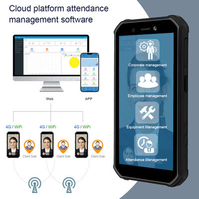 पोर्टेबल टाइम अटेंडेंस सिस्टम एंड्रॉइड बायोमेट्रिक फेशियल रिकॉग्निशन टर्मिनल
