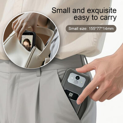 पोर्टेबल टाइम अटेंडेंस सिस्टम एंड्रॉइड बायोमेट्रिक फेशियल रिकॉग्निशन टर्मिनल