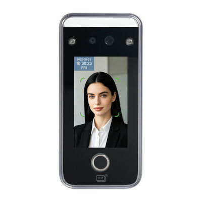 AI Dynamic Face Recognition Access Control Attendance Machine Fingerprint Password Card Door Lock Security System