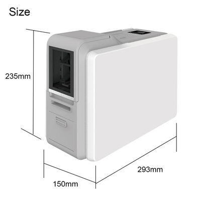 PVC ID Card Printer Dye Sublimation Direct to Card YMCK 300dpi Edge to Edge Badge Employee Membership Card Printing Machine