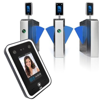 RoHS फेशियल रिकग्निशन एक्सेस कंट्रोल सिस्टम 4.3 इंच टच करने योग्य स्क्रीन के साथ