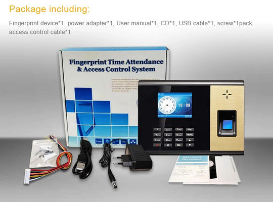 सिम कार्ड जीपीआरएस 2.8 इंच थम्बप्रिंट टाइम अटेंडेंस सिस्टम