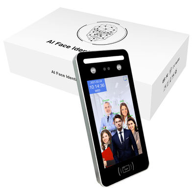 वाईफ़ाई वायरलेस आरएफआईडी कार्ड के साथ 8 इंच चेहरे की पहचान अभिगम नियंत्रण प्रणाली