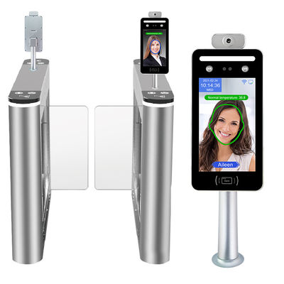 8 इंच चेहरे की पहचान अभिगम नियंत्रण प्रणाली शरीर का तापमान जांच माप