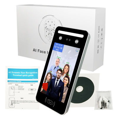 टर्नस्टाइल के लिए एआई फेस बायोमेट्रिक अटेंडेंस मशीन वाईफ़ाई एसडीके एक्सेस कंट्रोल