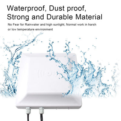 UHF इंटीग्रेटेड एंटीना में निर्मित 6 ~ 10m 868mhz लॉन्ग रेंज UHF RFID रीडर