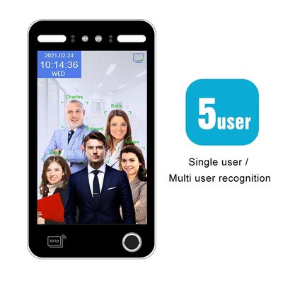 उपस्थिति के लिए बायोमेट्रिक फ़िंगरप्रिंट एआई चेहरे की पहचान अभिगम नियंत्रण प्रणाली