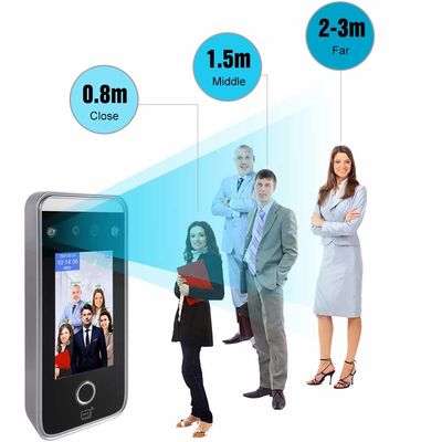 4.3 "आईपीएस फिंगरप्रिंट उपस्थिति प्रणाली 272x480 टच स्क्रीन फेस रिकग्निशन मशीन