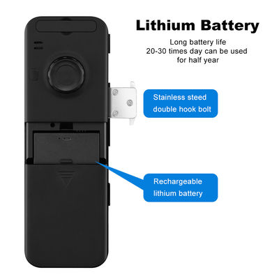 एल्यूमिनियम एबीएस तुया स्मार्ट लॉक फेस रिकग्निशन फ़िंगरप्रिंट फ्रैमरलेस ग्लास डोर लॉक